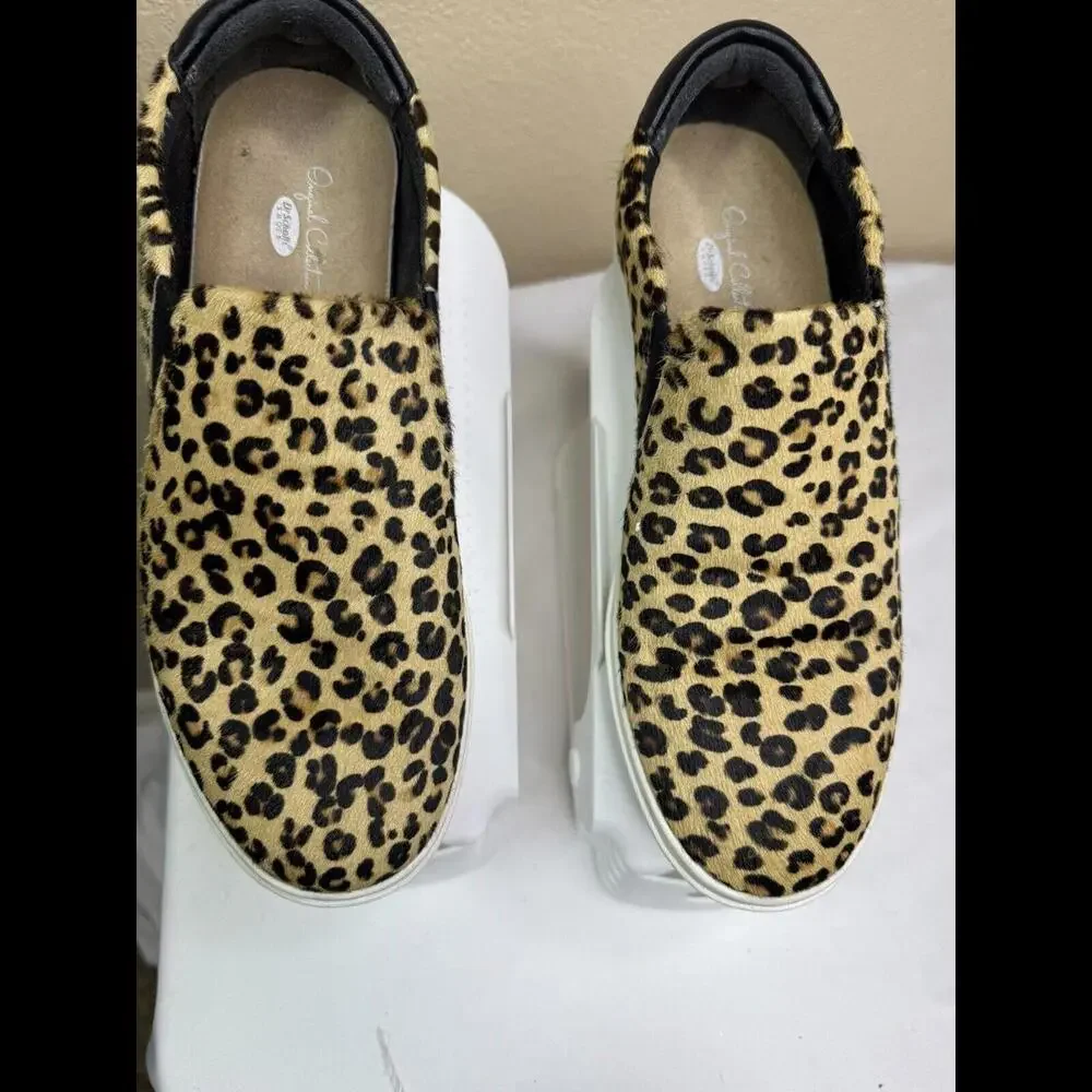 Dr Scholls Scout Original Collection Women Sz 7M Slip On Cheetah Print